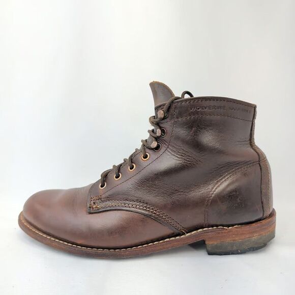 Wolverine 1000 Mile W05300 Boots Mens Brown Leather Ankle Lace Up USA Size 8.5